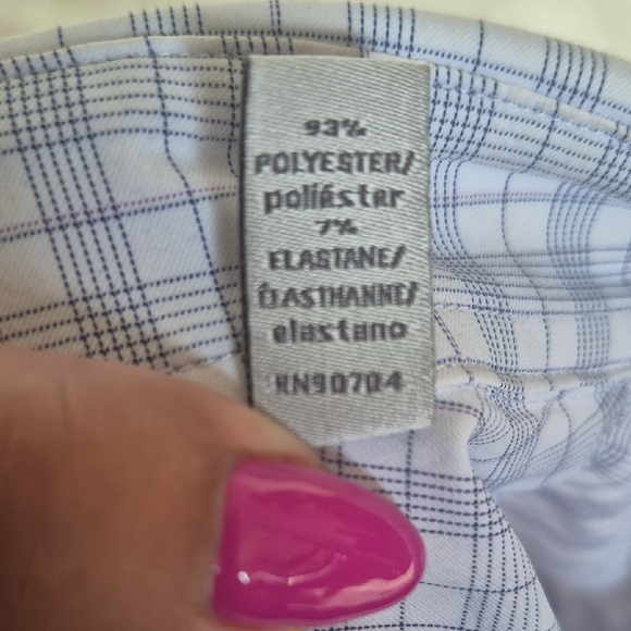 Perry Ellis Light Blue Plaid Button Down Shirt - Picture 9 of 16